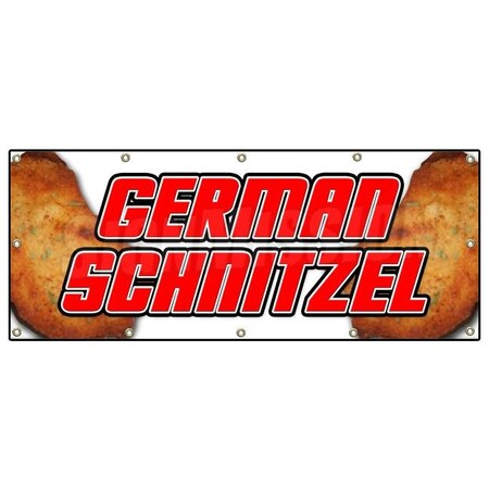Signmission GERMAN SCHNITZEL BANNER SIGN wiener cooking sausage homemade style beer B-120 German Schnitzel